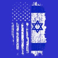 Israeli American Flag Pride Israel USA Israeli 16 in Basic Backpack