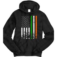 Irish American Flag Ireland Flag ST PATRICKS DAY Gift Lucky Tie Dye Hoodie