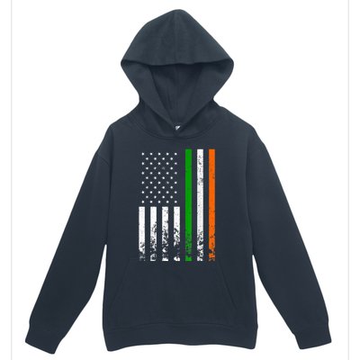 Irish American Flag Ireland Flag ST PATRICKS DAY Gift Lucky Urban Pullover Hoodie