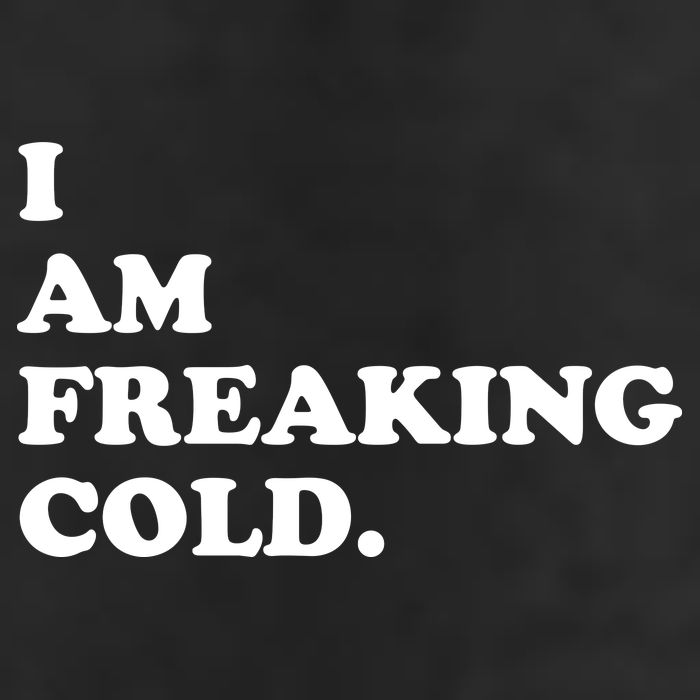 I Am Freaking Cold Funny Adult Drive Performance Visor