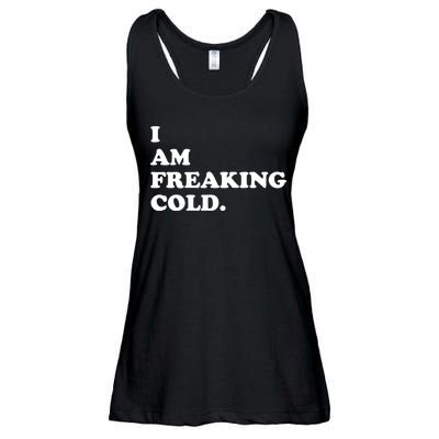 I Am Freaking Cold Funny Ladies Essential Flowy Tank