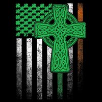 Irish American Flag Ireland Flag ST PATRICKS DAY Gift Cross 16 in Basic Backpack