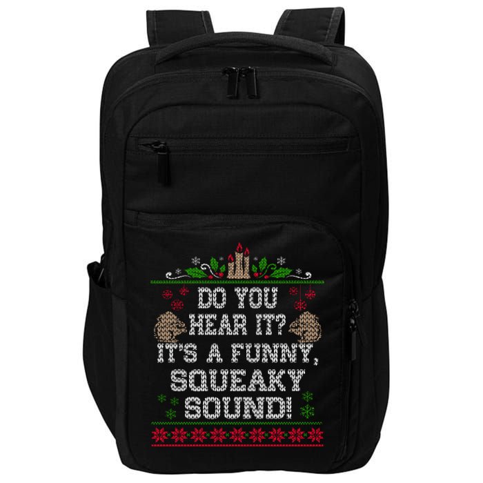 It's A Funny Squeaky Sound Christmas Squirrel Impact Tech Backpack