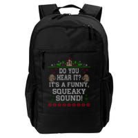 It's A Funny Squeaky Sound Christmas Squirrel Daily Commute Backpack