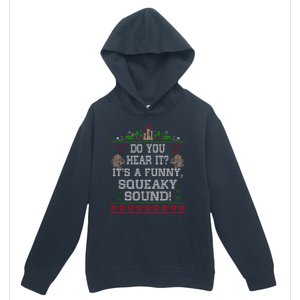 It's A Funny Squeaky Sound Christmas Squirrel Urban Pullover Hoodie