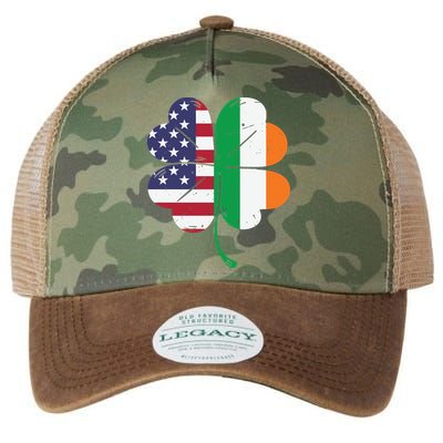 Irish American Flag St Patricks Day Legacy Tie Dye Trucker Hat