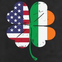 Irish American Flag St Patricks Day Adult Drive Performance Visor