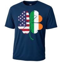 Irish American Flag St Patricks Day Cooling Performance Crew T-Shirt