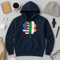Irish American Flag St Patricks Day Hoodie