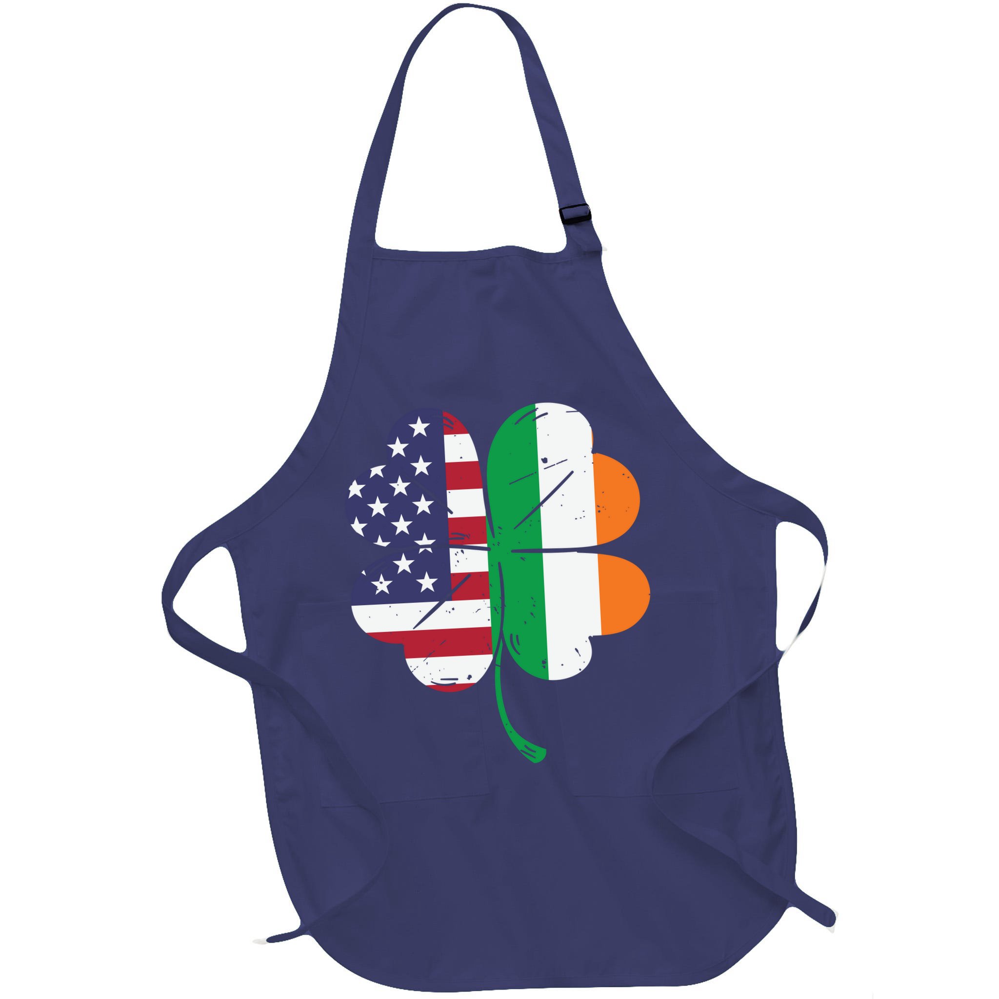 Irish American Flag St Patricks Day Apron