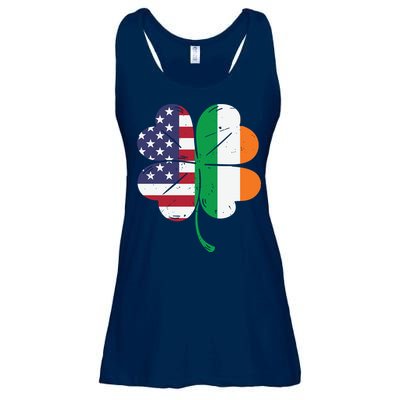 Irish American Flag St Patricks Day Ladies Essential Flowy Tank