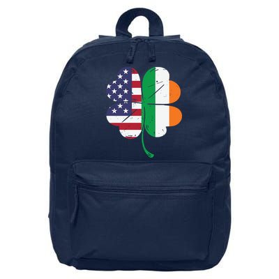 Irish American Flag St Patricks Day 16 in Basic Backpack