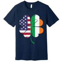 Irish American Flag St Patricks Day Premium T-Shirt