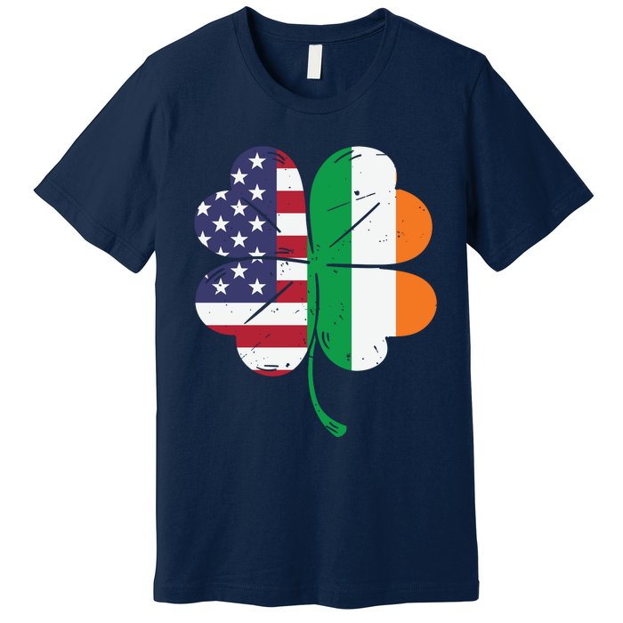 Irish American Flag St Patricks Day Premium T-Shirt