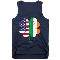 Irish American Flag St Patricks Day Tank Top