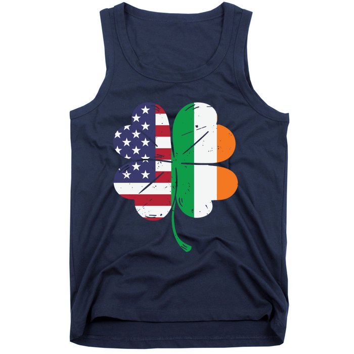 Irish American Flag St Patricks Day Tank Top