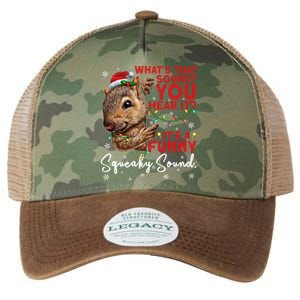 ItS A Funny Squeaky Sound Gift Christmas Squirrel Gift Legacy Tie Dye Trucker Hat