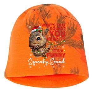 ItS A Funny Squeaky Sound Gift Christmas Squirrel Gift Kati - Camo Knit Beanie