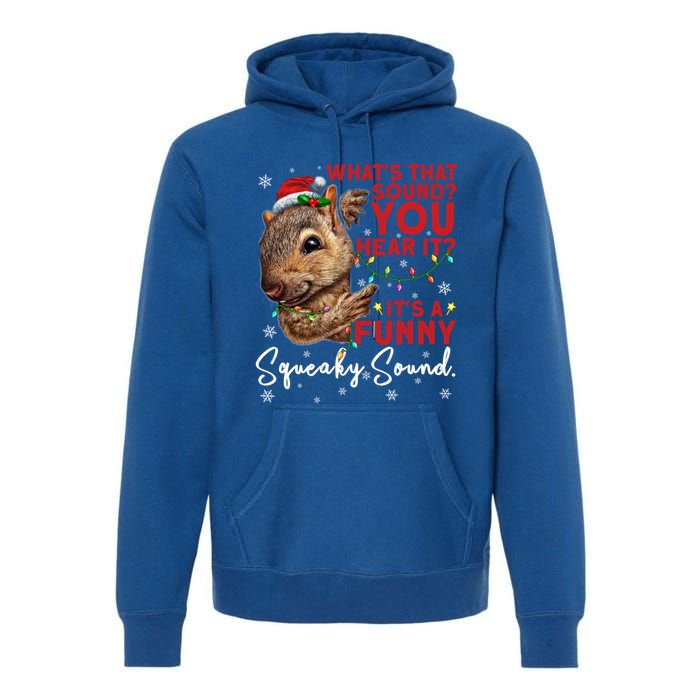 ItS A Funny Squeaky Sound Gift Christmas Squirrel Gift Premium Hoodie