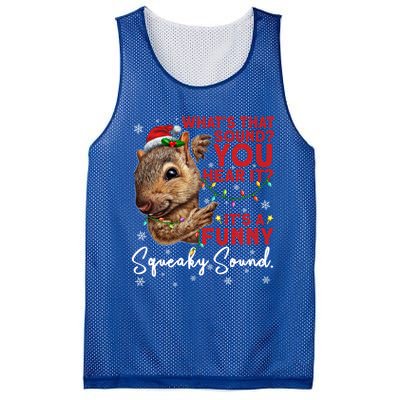 ItS A Funny Squeaky Sound Gift Christmas Squirrel Gift Mesh Reversible Basketball Jersey Tank