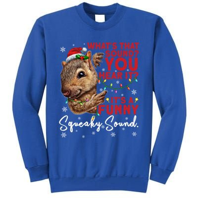 ItS A Funny Squeaky Sound Gift Christmas Squirrel Gift Tall Sweatshirt