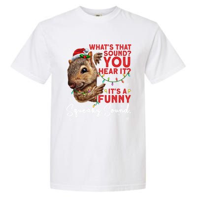 ItS A Funny Squeaky Sound Gift Christmas Squirrel Gift Garment-Dyed Heavyweight T-Shirt