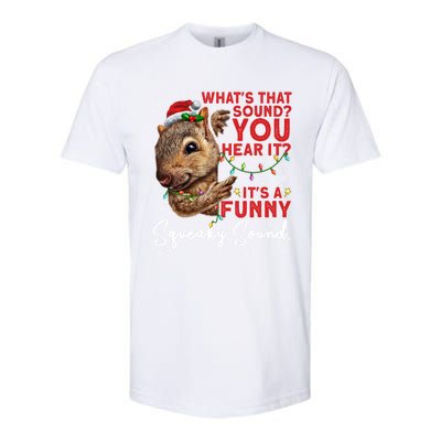 ItS A Funny Squeaky Sound Gift Christmas Squirrel Gift Softstyle CVC T-Shirt