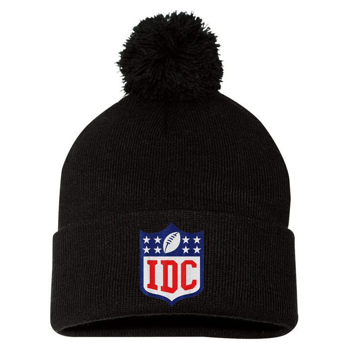 IDC American Football Lover 1 funny sport Pom Pom 12in Knit Beanie