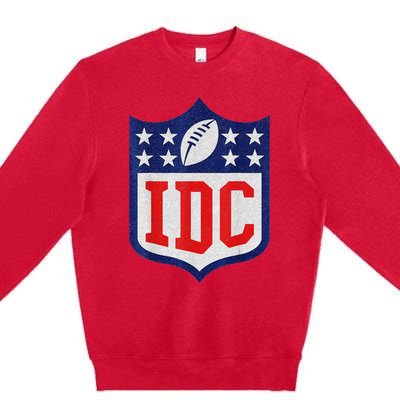 IDC American Football Lover 1 funny sport Premium Crewneck Sweatshirt