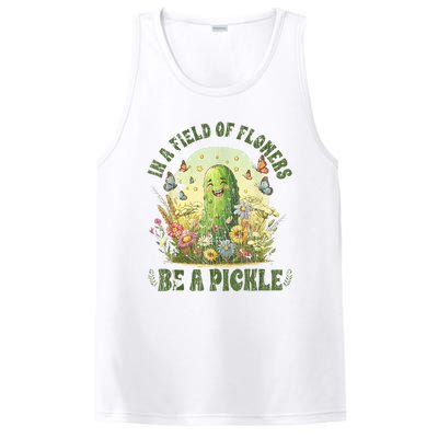 In A Field Of Flowers Be A Pickle Funny Saying PosiCharge Competitor Tank