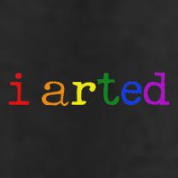 I Arted Funny Artist Rainbow Colorful Tumbler