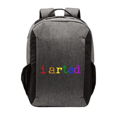 I Arted Funny Artist Rainbow Colorful Vector Backpack