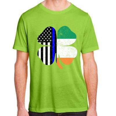 Irish American Flag Police St Patricks Day Saint Paddys Cool Gift Adult ChromaSoft Performance T-Shirt