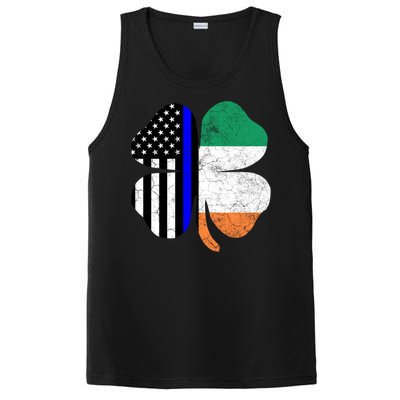 Irish American Flag Police St Patricks Day Saint Paddys Cool Gift PosiCharge Competitor Tank