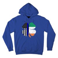 Irish American Flag Police St Patricks Day Saint Paddys Cool Gift Hoodie