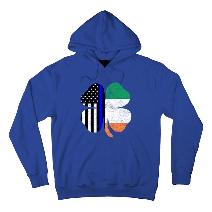 Irish American Flag Police St Patricks Day Saint Paddys Cool Gift Hoodie