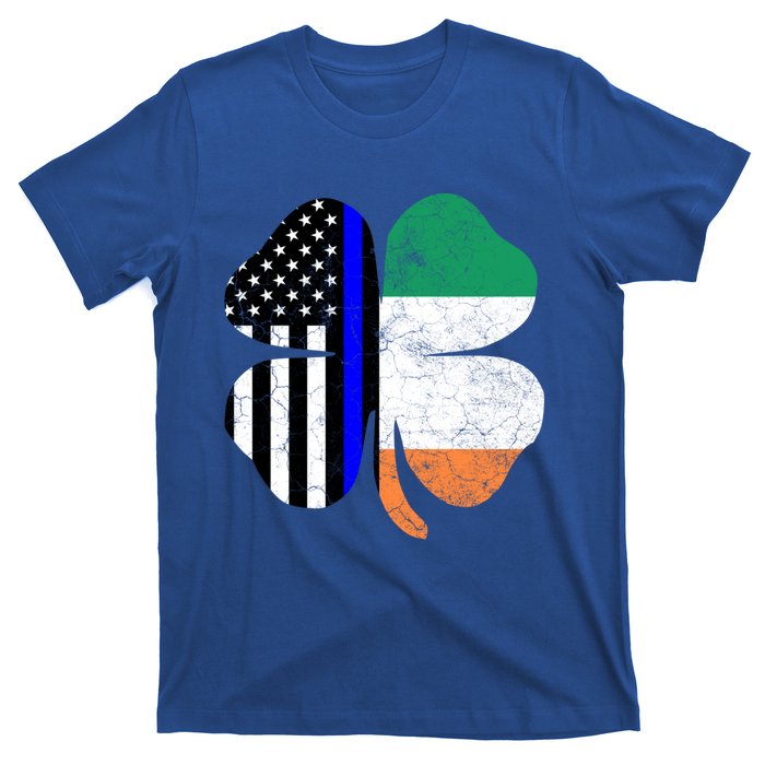 Irish American Flag Police St Patricks Day Saint Paddys Cool Gift T-Shirt