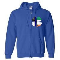 Irish American Flag Police St Patricks Day Saint Paddys Cool Gift Full Zip Hoodie