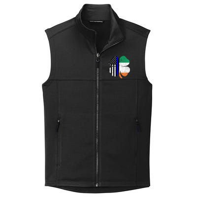 Irish American Flag Police St Patricks Day Saint Paddys Cool Gift Collective Smooth Fleece Vest