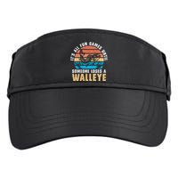 It's All Fun And Game Until Someone Loses A Walleye Fishing Adult Drive Performance Visor