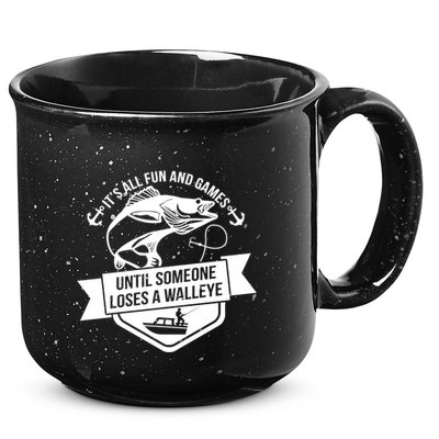 Its All Fun And Games Until Someone Loses A Walleye Fishing Gift 15oz Campfire Ceramic Mug