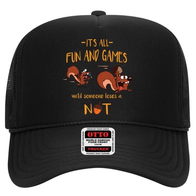 It's All Fun And Games Until Someone Loses A Nut Trucker Hat
