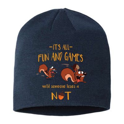 It's All Fun And Games Until Someone Loses A Nut Sustainable Beanie