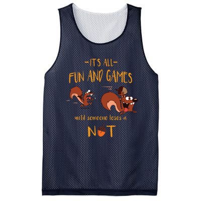 It's All Fun And Games Until Someone Loses A Nut Mesh Reversible Basketball Jersey Tank