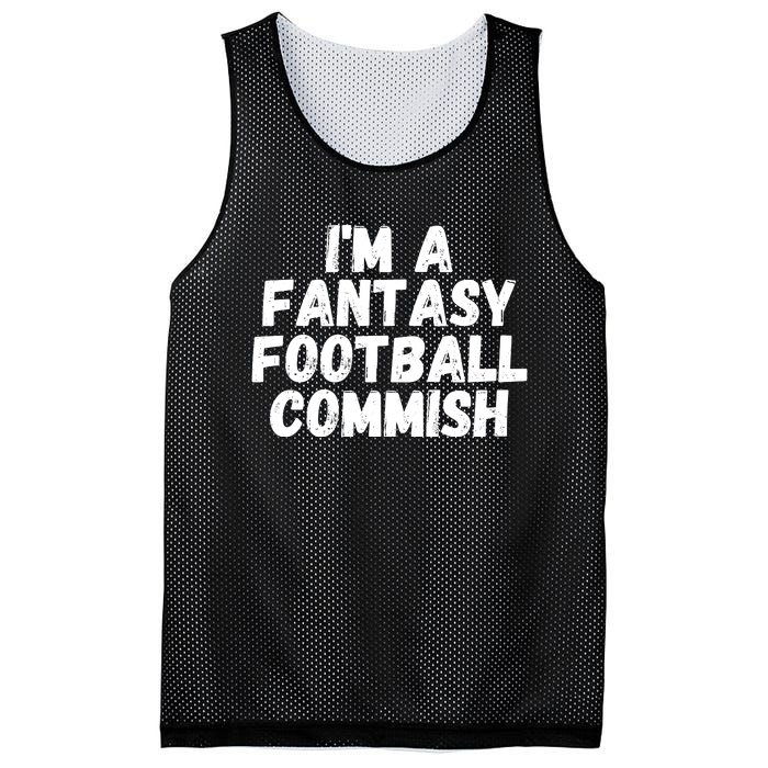 I’m A Fantasy Football Commish, Funny Fantasy Football Guru Mesh Reversible Basketball Jersey Tank