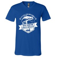 Its All Fun And Games Until Someone Loses A Walleye Fishing Gift V-Neck T-Shirt