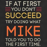 If At First You DonT Succeed Try Doing What Mike Knit Cap Winter Beanie