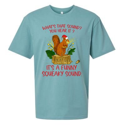 ItS A Funny Squeaky Sound Christmas Squirrel Sueded Cloud Jersey T-Shirt