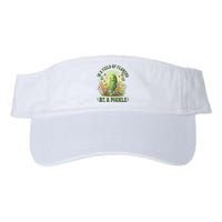 In A Field Of Flowers Be A Pickle Funny Pickle Lover Valucap Bio-Washed Visor