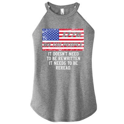 It American Flag Independence Day 1776 We The People Women’s Perfect Tri Rocker Tank